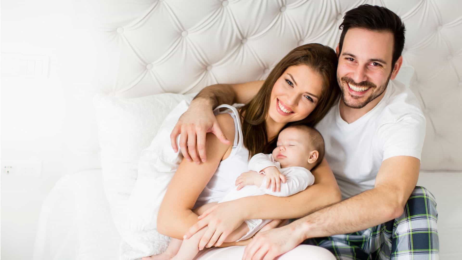 Happy family comfortable in their Forney, TX home with new HVAC system